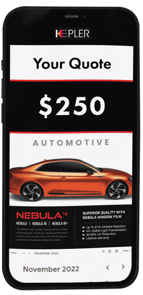 Automotive Window Tinting 17 Nebula quote